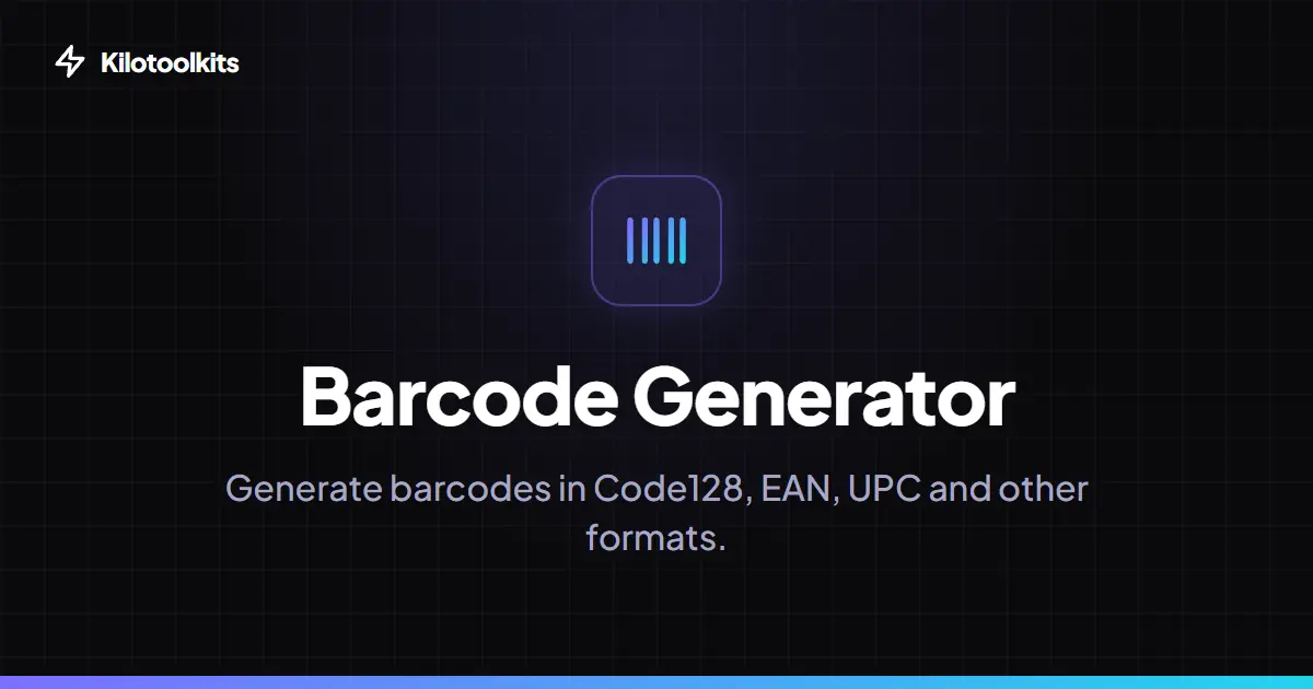 Interface and Features - Free 1D Barcode Generator