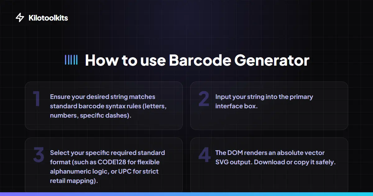 How to Use the Free 1D Barcode Generator - Free 1D Barcode Generator