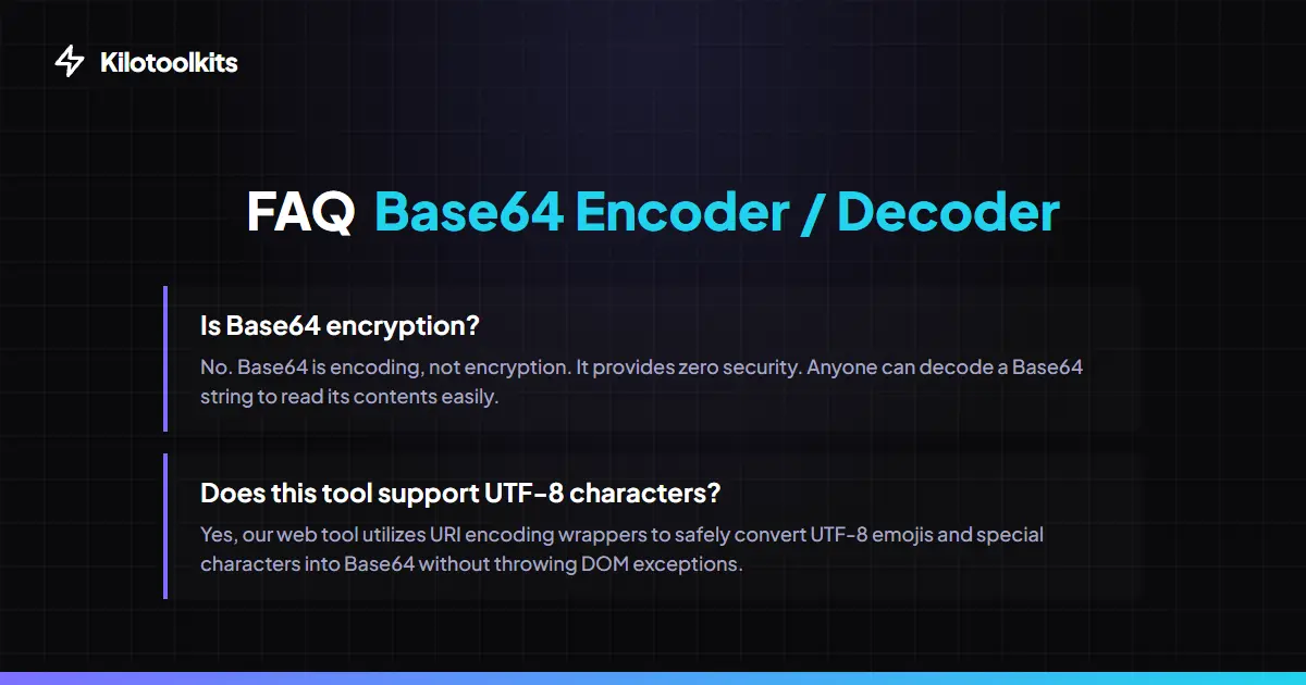 Frequently Asked Questions about Base64 Encoder / Decoder - Base64 Encoder / Decoder