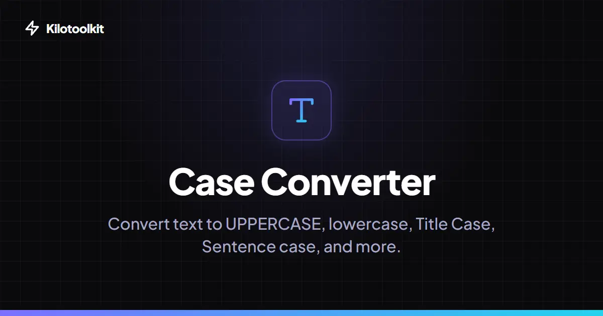 Interface and Features - Case Converter 