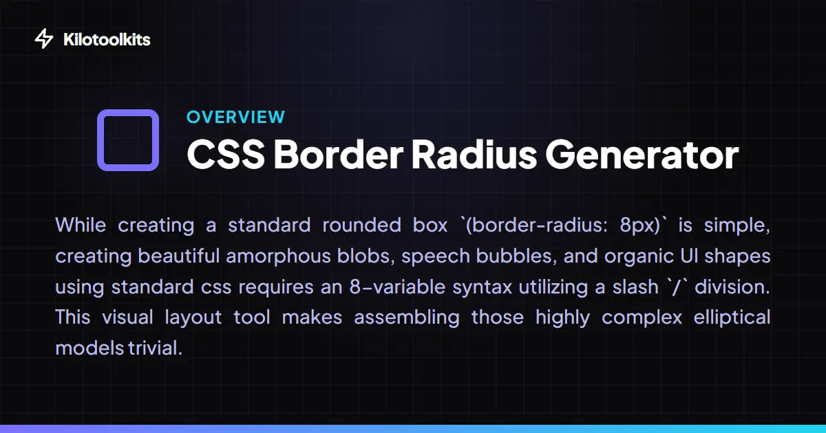 What is the CSS Border Radius Generator? - CSS Border Radius Generator