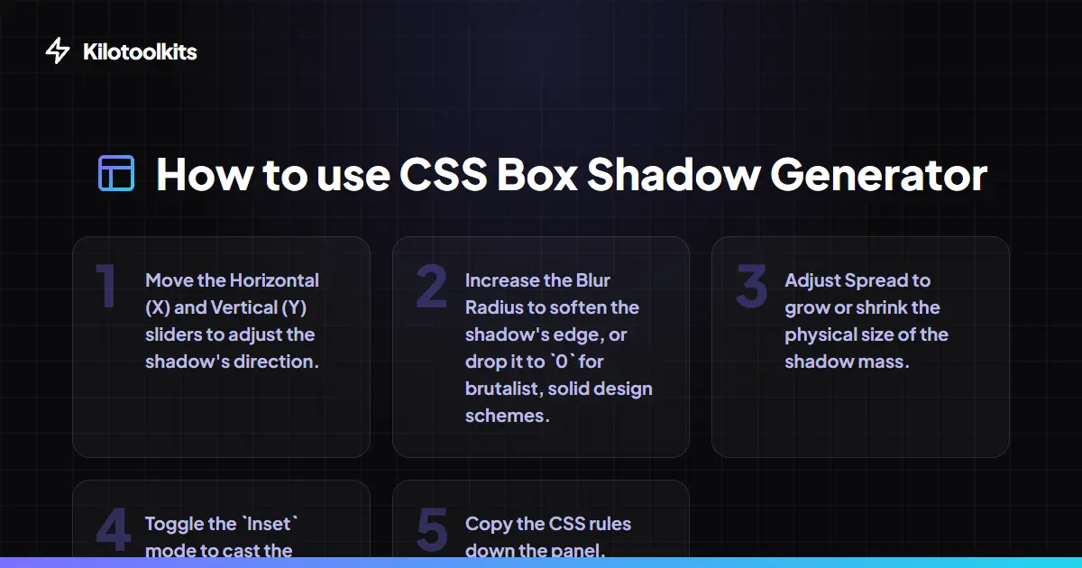 How to Use the CSS Box Shadow Generator - CSS Box Shadow Generator