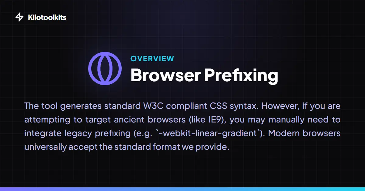 Design Precision & Compatibility - CSS Gradient Generator