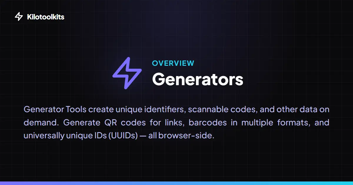 Random Generation Tools - What are Kilotoolkit Generators?