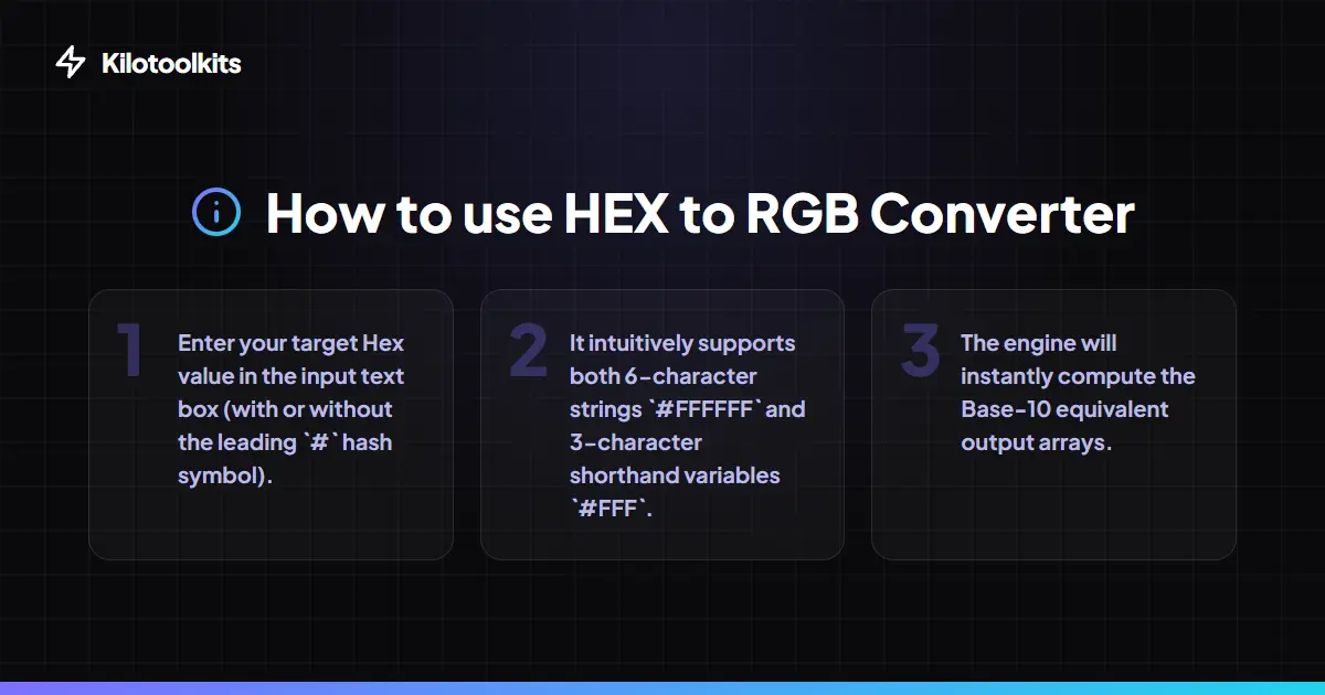 How to Use the HEX to RGB Converter - HEX to RGB Converter