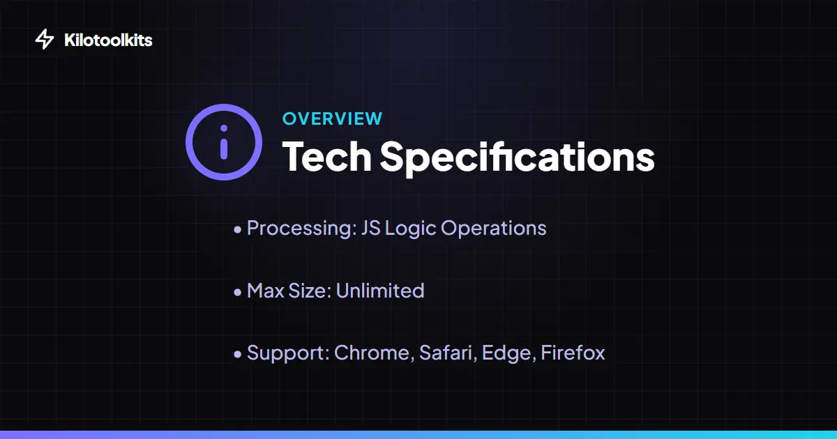 Technical Specifications - HEX to RGB Converter