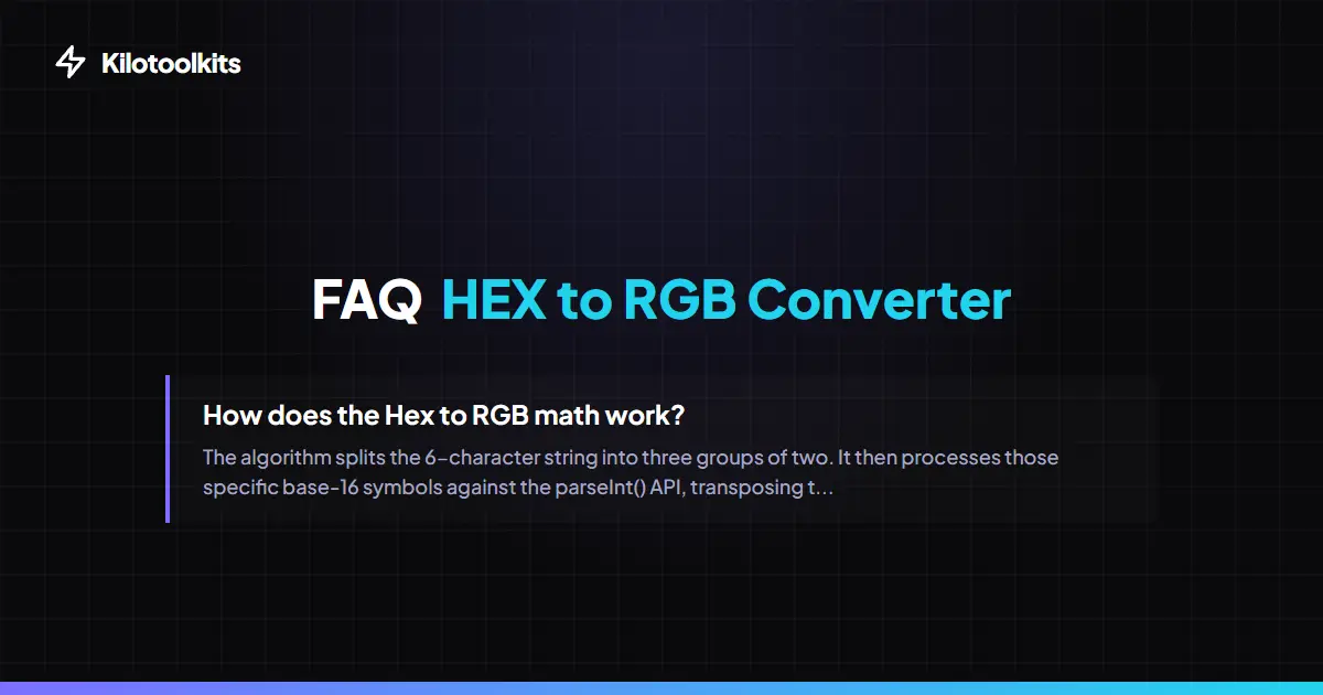 Frequently Asked Questions about HEX to RGB Converter - HEX to RGB Converter