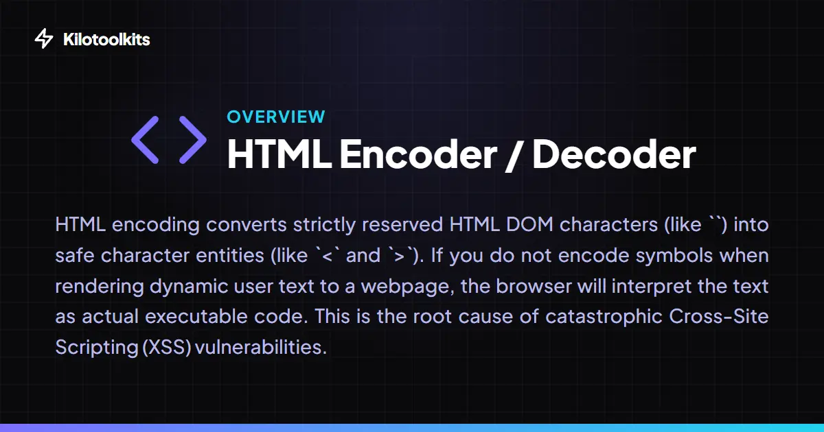 What is the HTML Encoder / Decoder? - HTML Encoder / Decoder