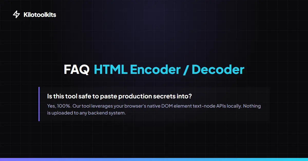 Frequently Asked Questions about HTML Encoder / Decoder - HTML Encoder / Decoder