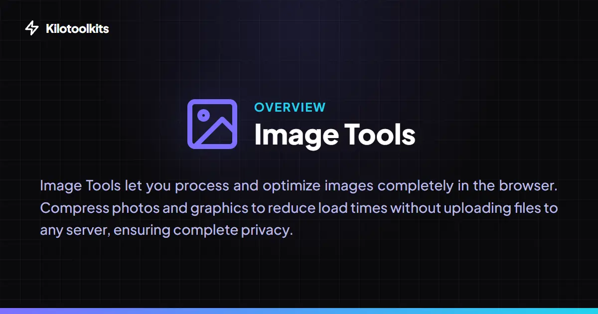 Image Processing and Privacy Tools - What are Kilotoolkit Image Tools?