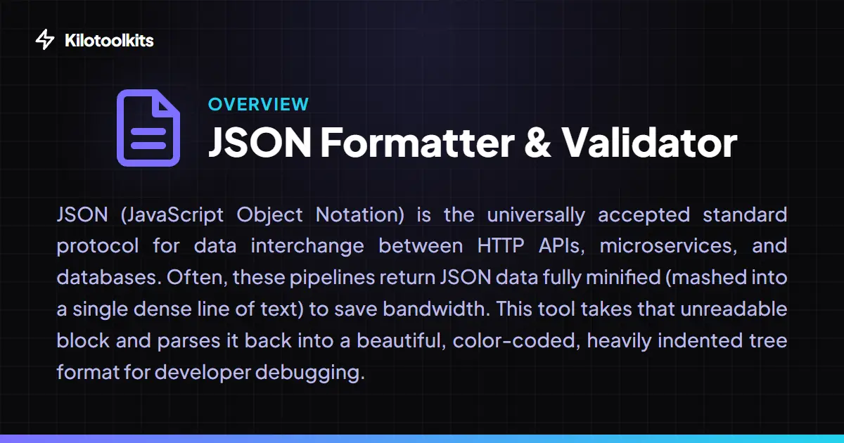 What is the JSON Formatter & Validator? - JSON Formatter & Validator