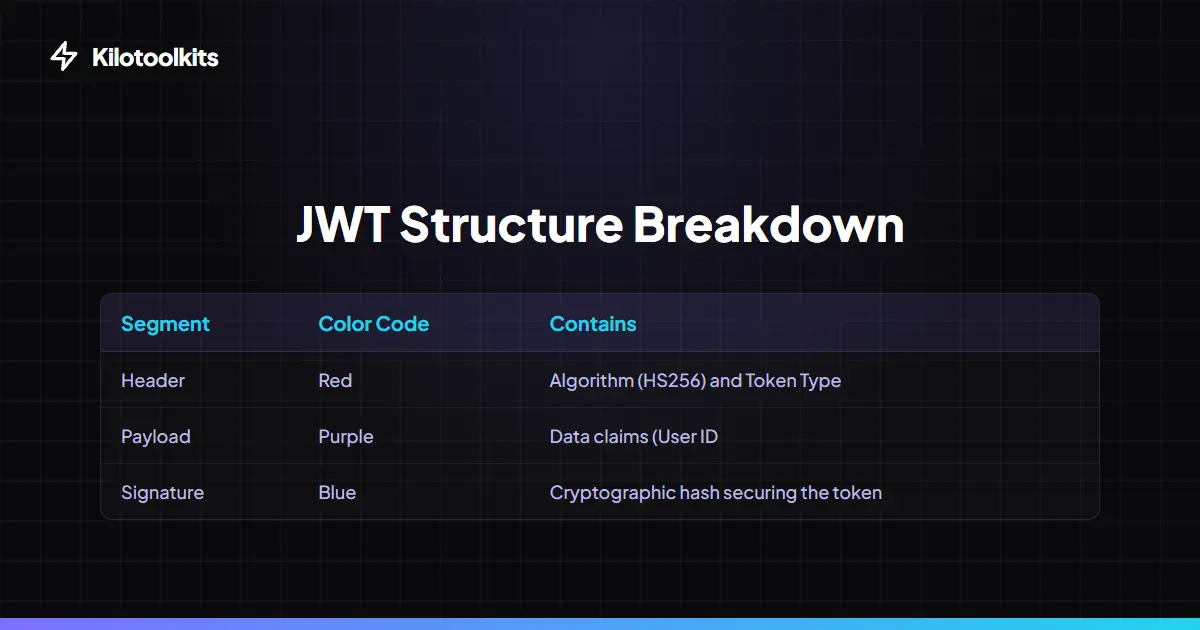 JWT Segments Explained - JWT Decoder