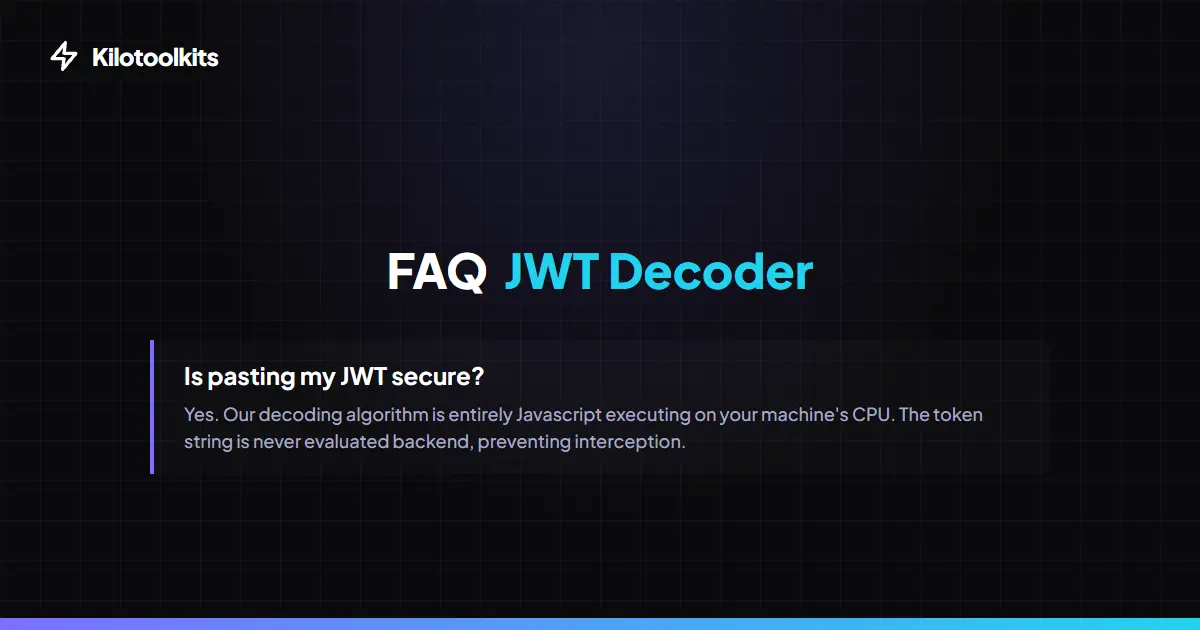 Frequently Asked Questions about JWT Decoder - JWT Decoder