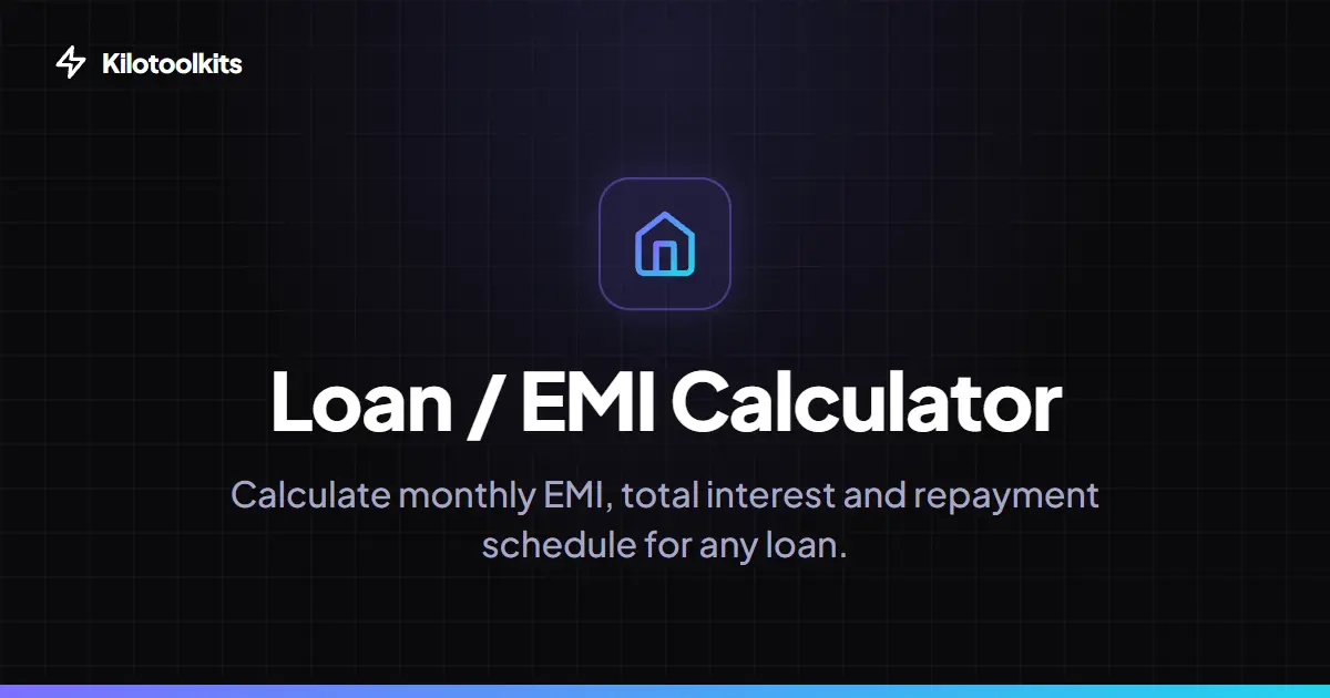 Interface and Features - Loan / EMI Calculator