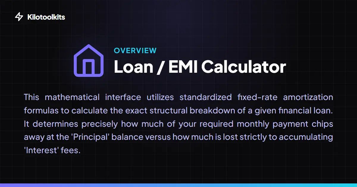 What is the Loan / EMI Calculator? - Loan / EMI Calculator