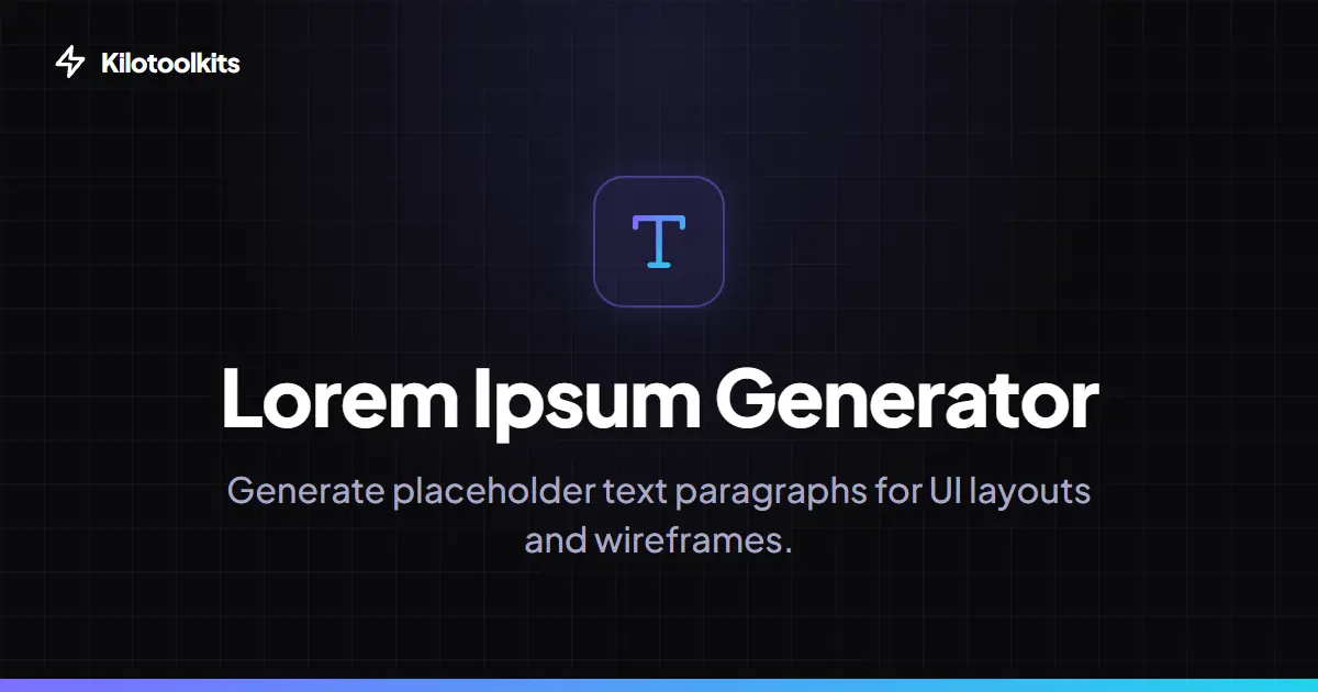 Interface and Features - Lorem Ipsum Generator