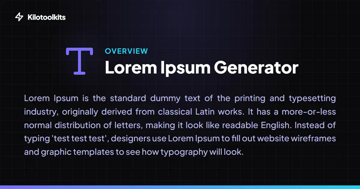 What is the Lorem Ipsum Generator? - Lorem Ipsum Generator