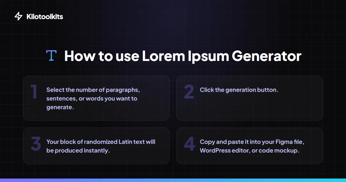 How to Use the Lorem Ipsum Generator - Lorem Ipsum Generator