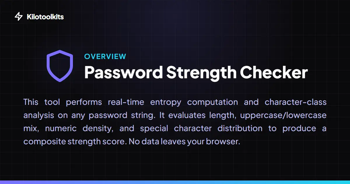 What is the Password Strength Checker? - Password Strength Checker