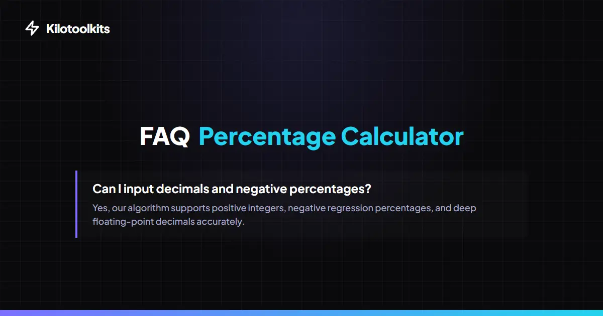 Frequently Asked Questions about Percentage Calculator - Percentage Calculator