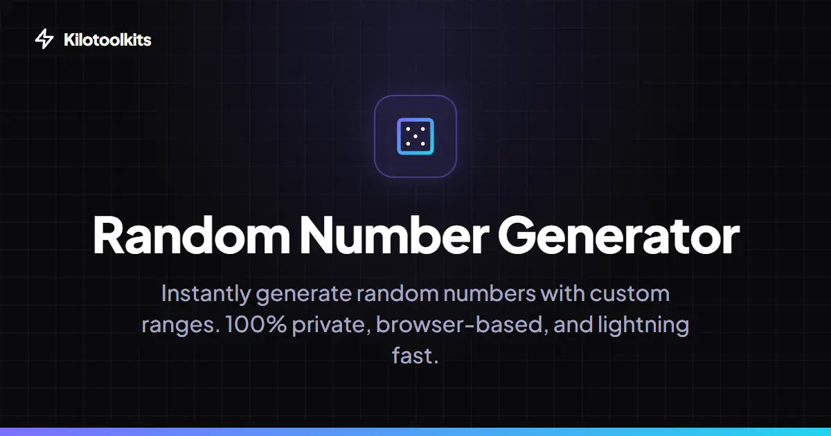 Interface and Features - Random Number Generator