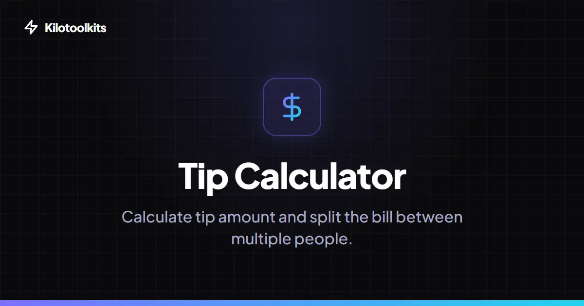 Interface and Features - Tip Calculator