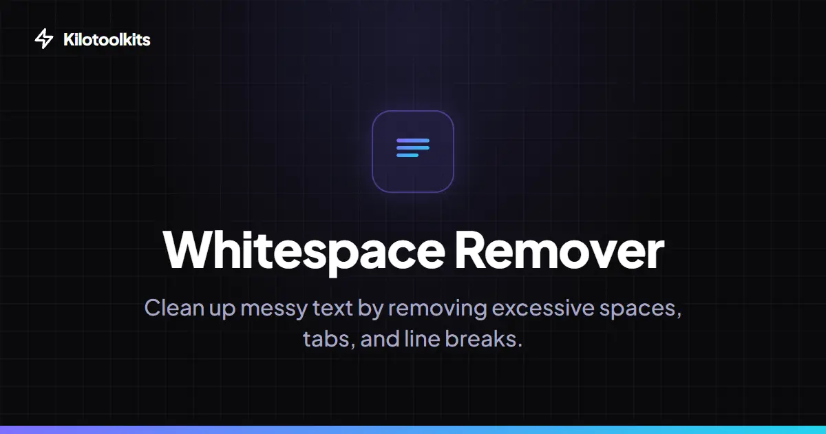 Interface and Features - Whitespace Remover