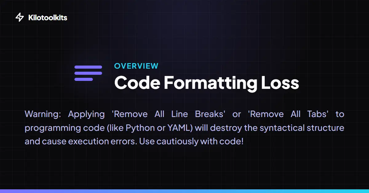 Common Cleanup Errors - Whitespace Remover