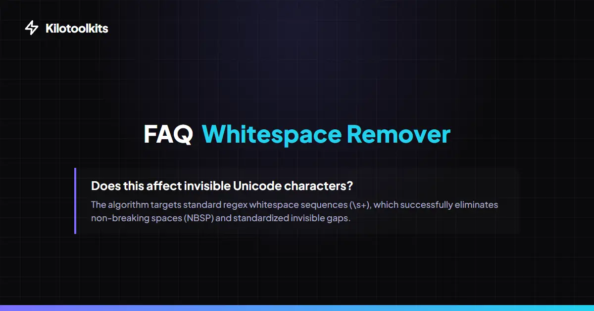 Frequently Asked Questions about Whitespace Remover - Whitespace Remover