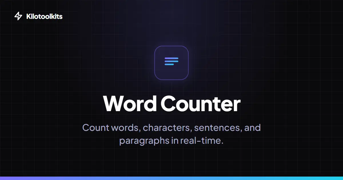 Interface and Features - Word Counter