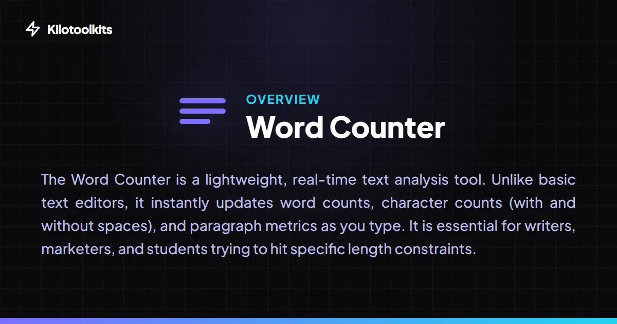 What is the Word Counter? - Word Counter